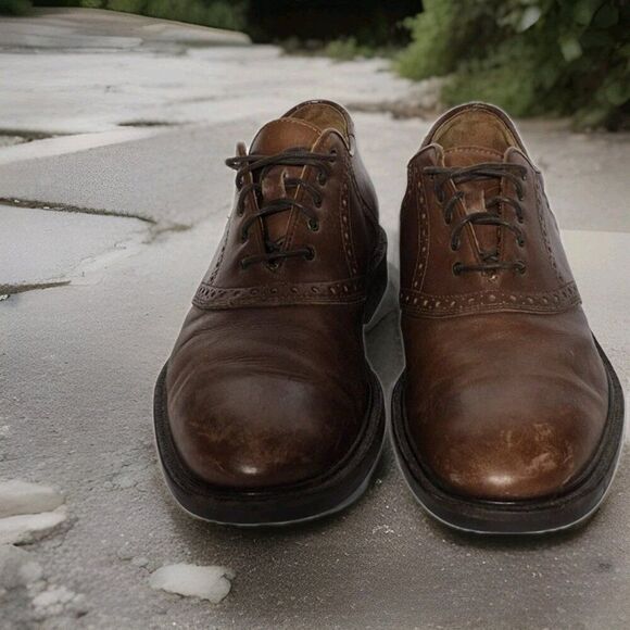 Johnston & Murphy Brown Cap Toe Oxford Lace Up Dress Shoes Men\'s Size 11.5 main image 4